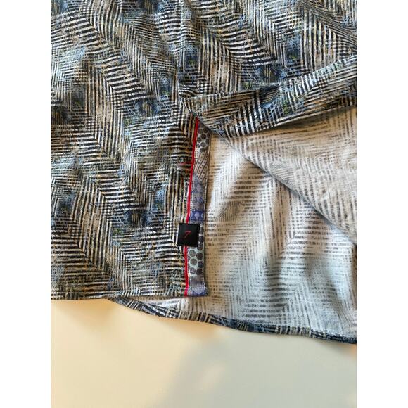 7 Downie St. London Couture Button Down Shirt Sz 2XLT Short Sleeves Stretch - Picture 8 of 11